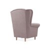 LOFT rózsaszín kárpitozott füles fotel