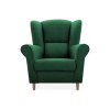 LOFT zöld kárpitozott retro füles fotel