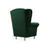 LOFT zöld kárpitozott füles fotel