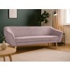 DORY világosrózsaszín kordbársony kanapé