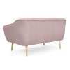 DORY rózsaszín kétszemélyes kanapé
