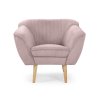DORY rózsaszín kordbársony fotel