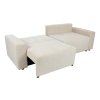 ELLA I krémszínű L alakú ágyazható kanapé