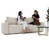 ELLA I krémszínű ágyazható kanapé