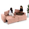 ELLA I rózsaszín ágyneműtartós kanapé