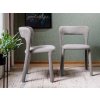 VICO szürke kárpitozott étkezőszék