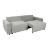 ELLA I szürke ágyazható L alakú kanapé kanapé