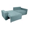ELLA I türkiz ágyazható L alakú kanapé