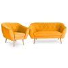 DEANA II narancssárga kanapé fotellel