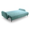 CLOUD türkiz vendégággyá alakítható kanapé