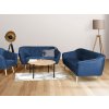 DEANA 3+2 kék bársonyos szövettel kárpitozott ülőgarnitúra szett