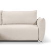 ALLORA krémszínű vendégággyá alakítható ülőgarnitúra