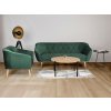Deana III zöld háromszemélyes kanapé fotellel