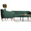 Deana III zöld háromszemélyes kanapé fotellel