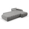 BALOO szürke L alakú ágyazható sarok ülőgarnitúra