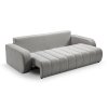 BALOO szürke ágyazható kanapéágy ágyneműtartóval