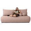 SIENA rózsaszín kanapéágy ágyneműtartóval