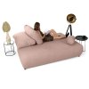 SIENA rózsaszín ágyazható kanapé
