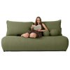 SIENA olivazöld kihúzható kanapé