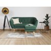 DEANA II zöld kétszemélyes kanapé puffal