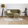 DEANA II olivazöld kanapé a szobában