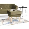 DEANA II olivazöld kétszemélyes steppelt kanapé