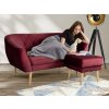 DEANA II bordó kanapé lábtartóval