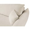 ALLORA modern krémszínű ágyazható kanapé kartámlával
