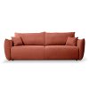 ALLORA téglavörös ágyazható kanapé