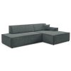 TILIA sötétszürke L alakú sarok ülőgarnitúra