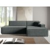 TILIA sötétszürke L alakú sarokkanapé ágyneműtartóval