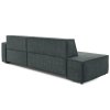 TILIA sötétszürke L alakú sarokkanapé háta