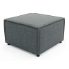 TILIA sötétszürke kocka puff