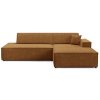 TILIA fahéj színű ágyazható sarok ülőgarnitúra