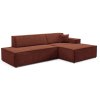TILIA téglavörös L alakú sarok ülőgarnitúra