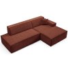 TILIA téglavörös L alakú sarokkanapé felülről