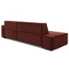 TILIA téglavörös L alakú sarokkanapé háta