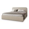 BENIRA Q bézs kárpitozott franciaágy 140x200