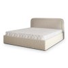 BENIRA Q bézs franciaágy 160x200 bouclé szövettel kárpitozva