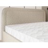BENIRA Q bézs franciaágy 160x200 bouclé szövettel kárpitozva