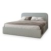BENIRA Q szürke kárpitozott franciaágy 160x200