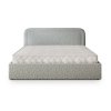 BENIRA Q világosszürke franciaágy 180x200 gyönyörű steppeléssel
