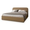 BENIRA Q barna kárpitozott franciaágy 180x200