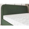 BENIRA Q olivazöld buklé szövettel kárpitozott franciaágy 180x200