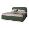BENIRA Q olivazöld kárpitozott franciaágy 180x200
