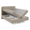 GOMEZ bézs ágyneműtartós boxspring ágy matraccal 160x200