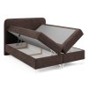 GOMEZ barna boxspring ágy 160x200 felnyitható ágyneműtartóval