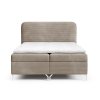 GOMEZ bézs boxspring ágy bonell rugós matracokkal 180x200