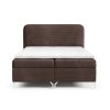 GOMEZ barna boxspring ágy 200x200 magas háttámlával