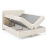 GOMEZ krémszínű boxspring ágy 180x200 felnyitható ágyneműtartóval